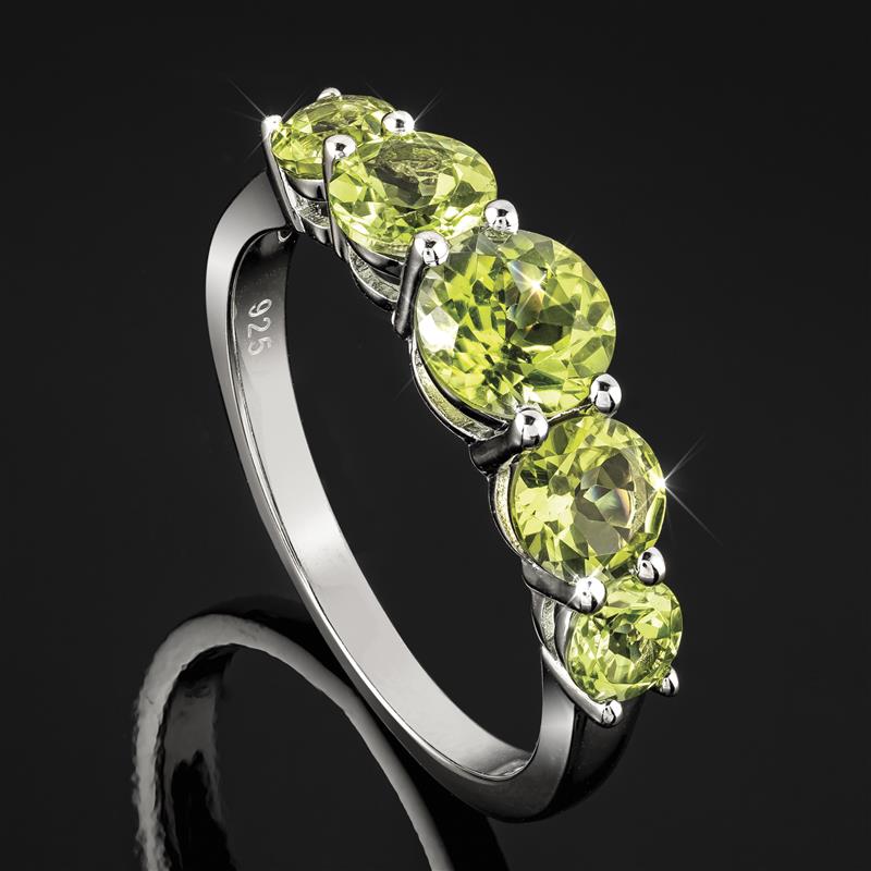 Pharaoh's Treasure Peridot Ring and Earrings